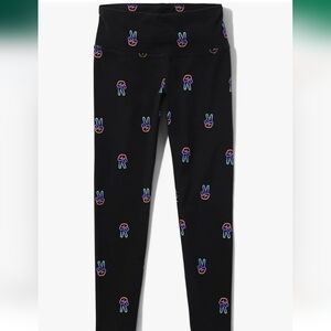 Sugar & Jade Black Leggings with PEACE sign LOGO Size XXL